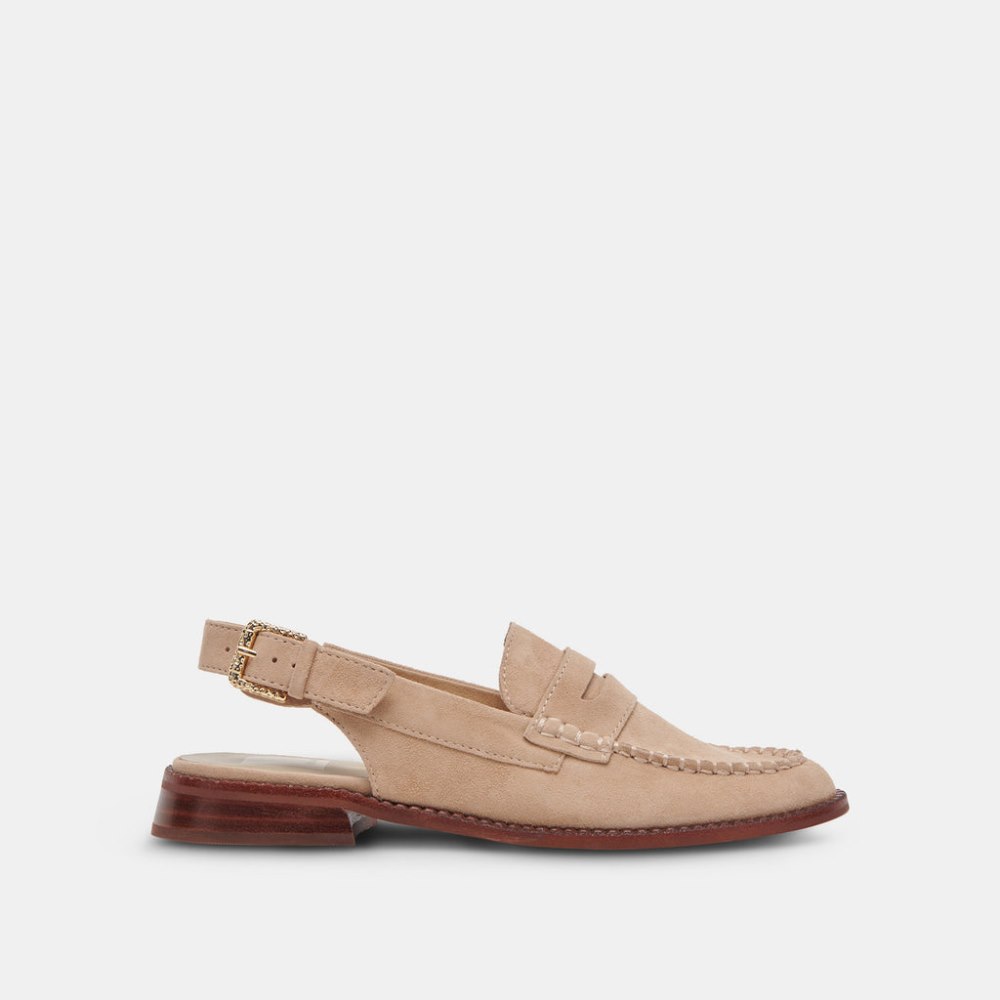 Dolce Vita Hardi Wide Loafers Camel Suede