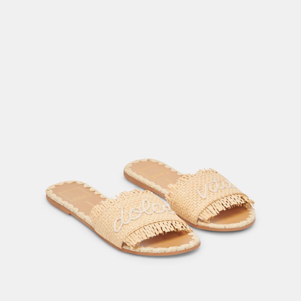 Dolce Vita Camino Sandals Lt Natural Raffia