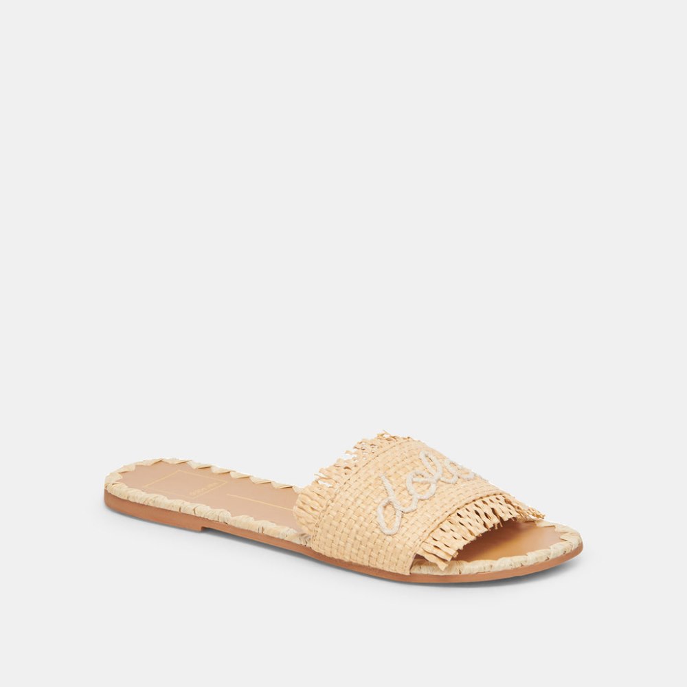 Dolce Vita Camino Sandals Lt Natural Raffia