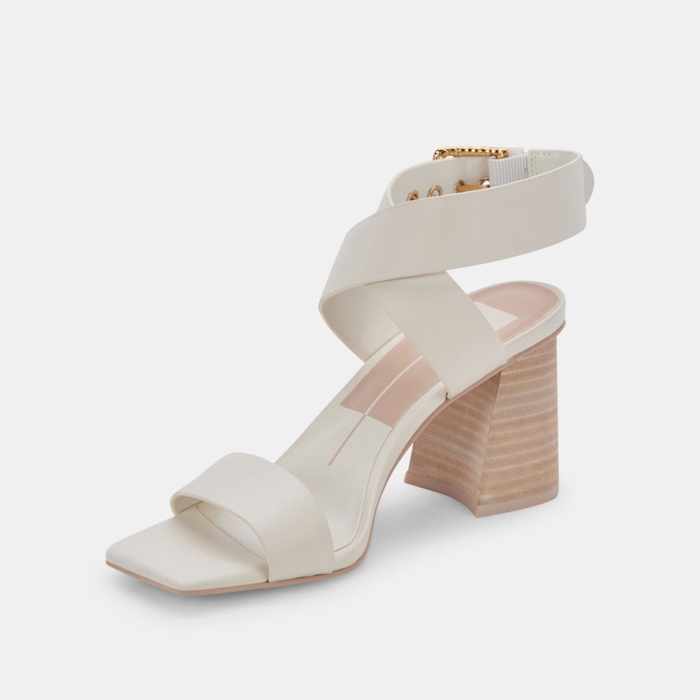 Dolce Vita Paytin Heels Ivory Leather
