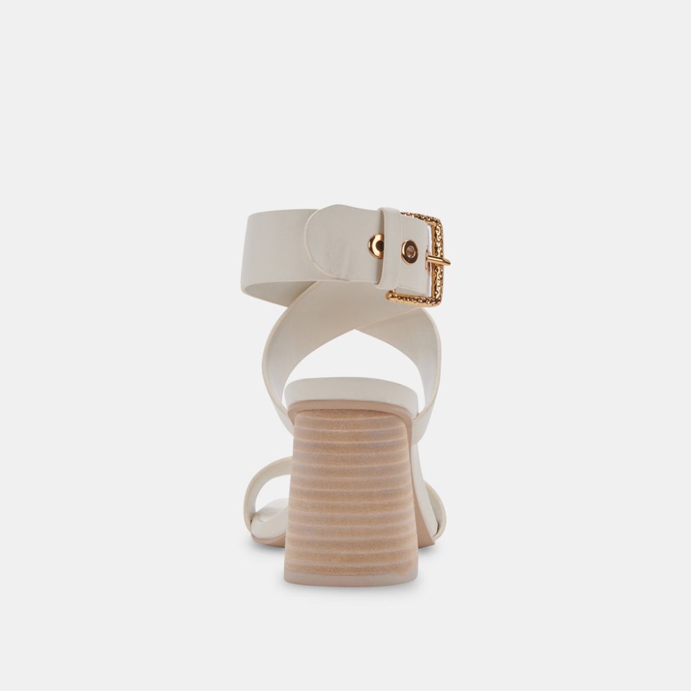 Dolce Vita Paytin Heels Ivory Leather
