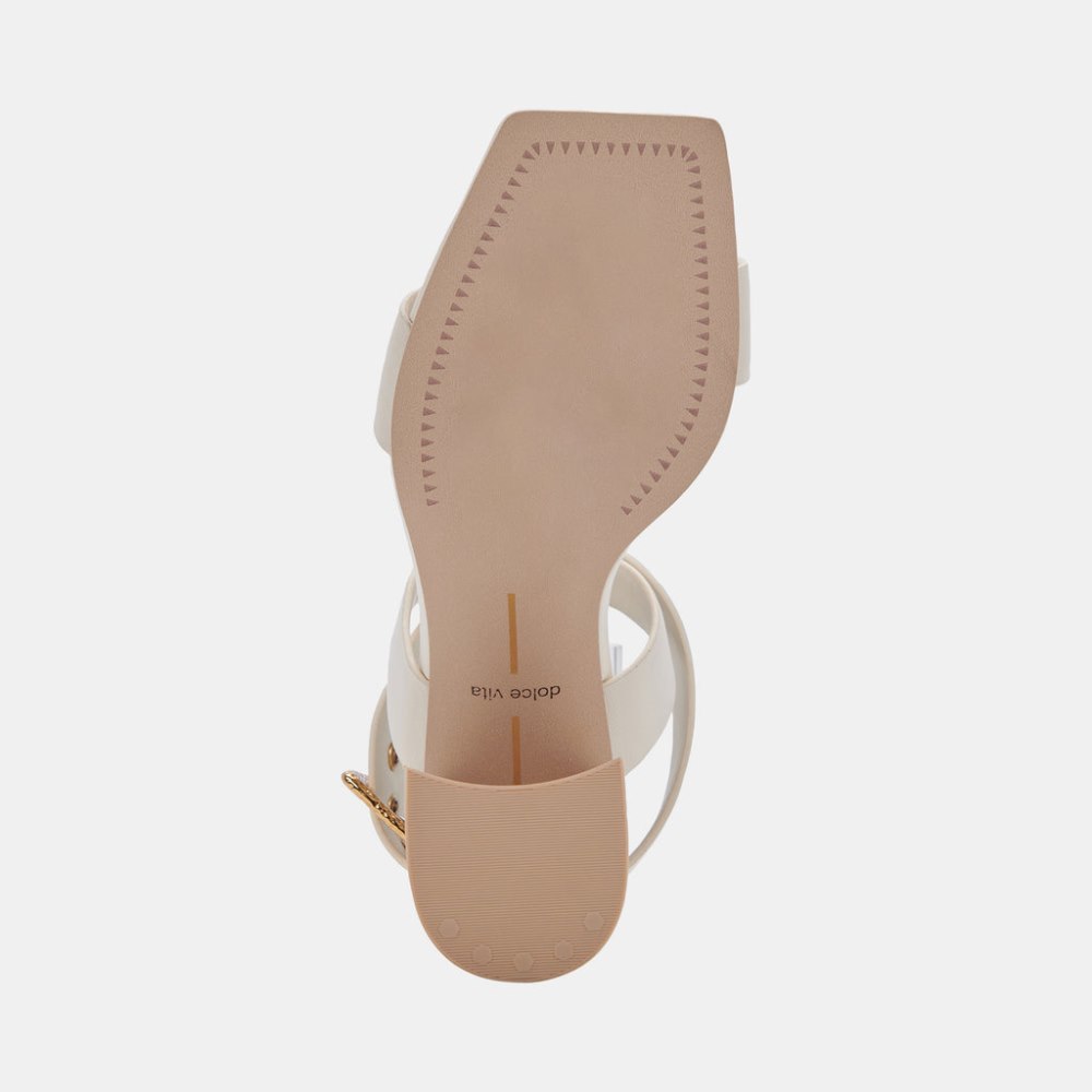 Dolce Vita Paytin Heels Ivory Leather