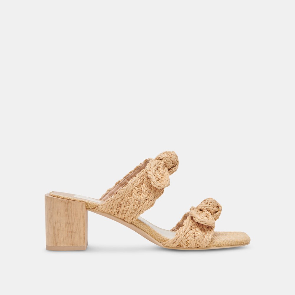 Dolce Vita Zemmie Sandals Lt Natural Raffia