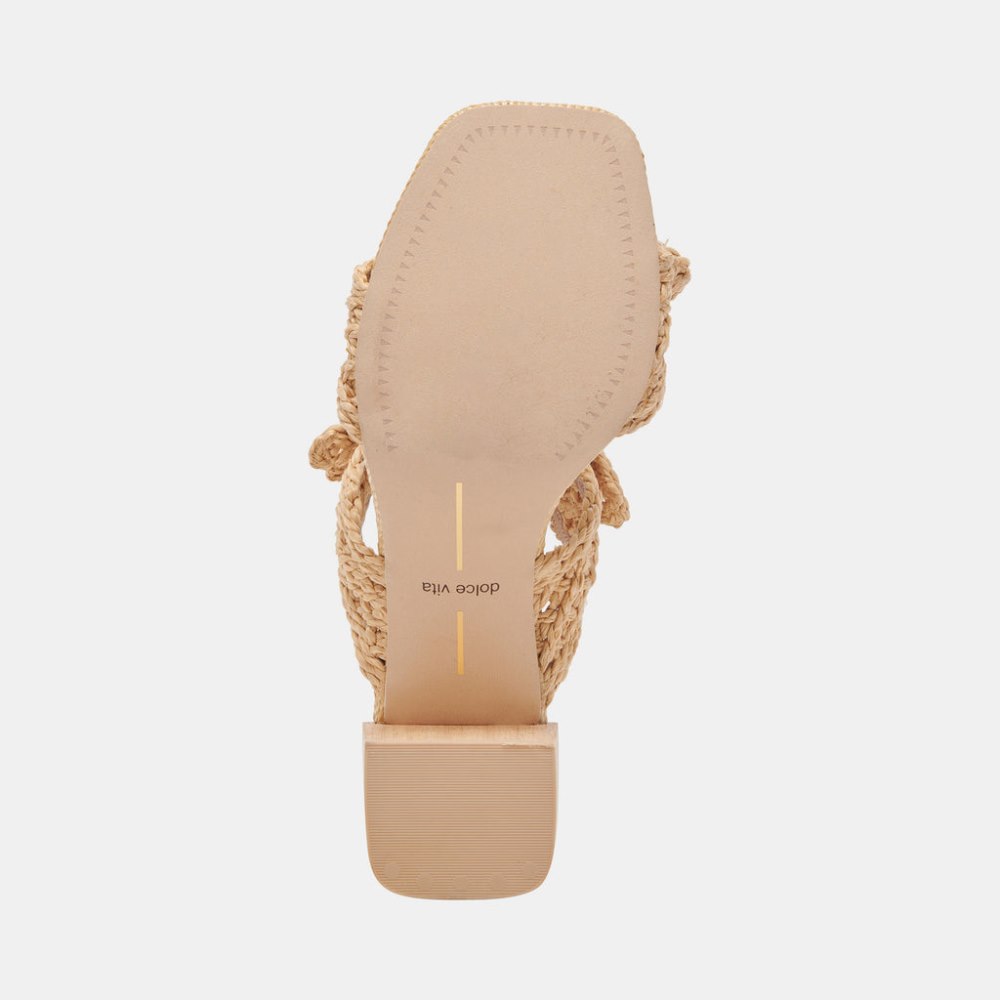 Dolce Vita Zemmie Sandals Lt Natural Raffia