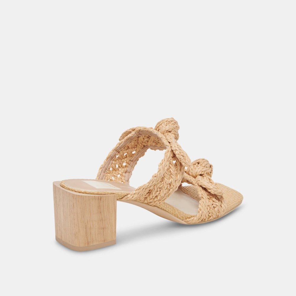 Dolce Vita Zemmie Sandals Lt Natural Raffia