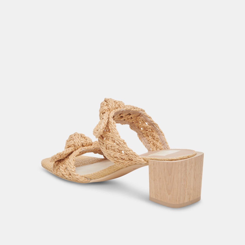 Dolce Vita Zemmie Sandals Lt Natural Raffia