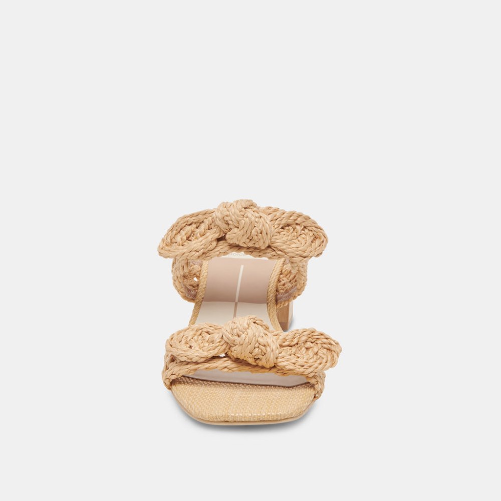 Dolce Vita Zemmie Sandals Lt Natural Raffia