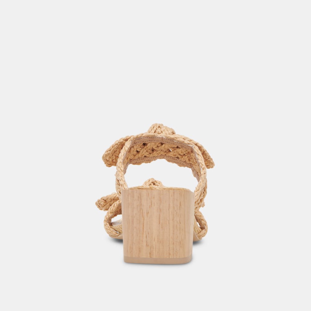 Dolce Vita Zemmie Sandals Lt Natural Raffia