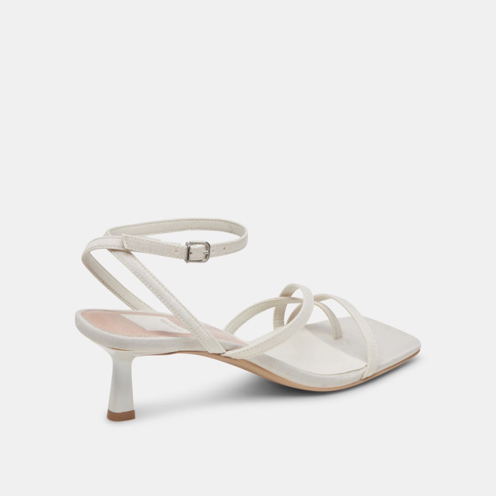 Dolce Vita Betsi Heels Off White Satin