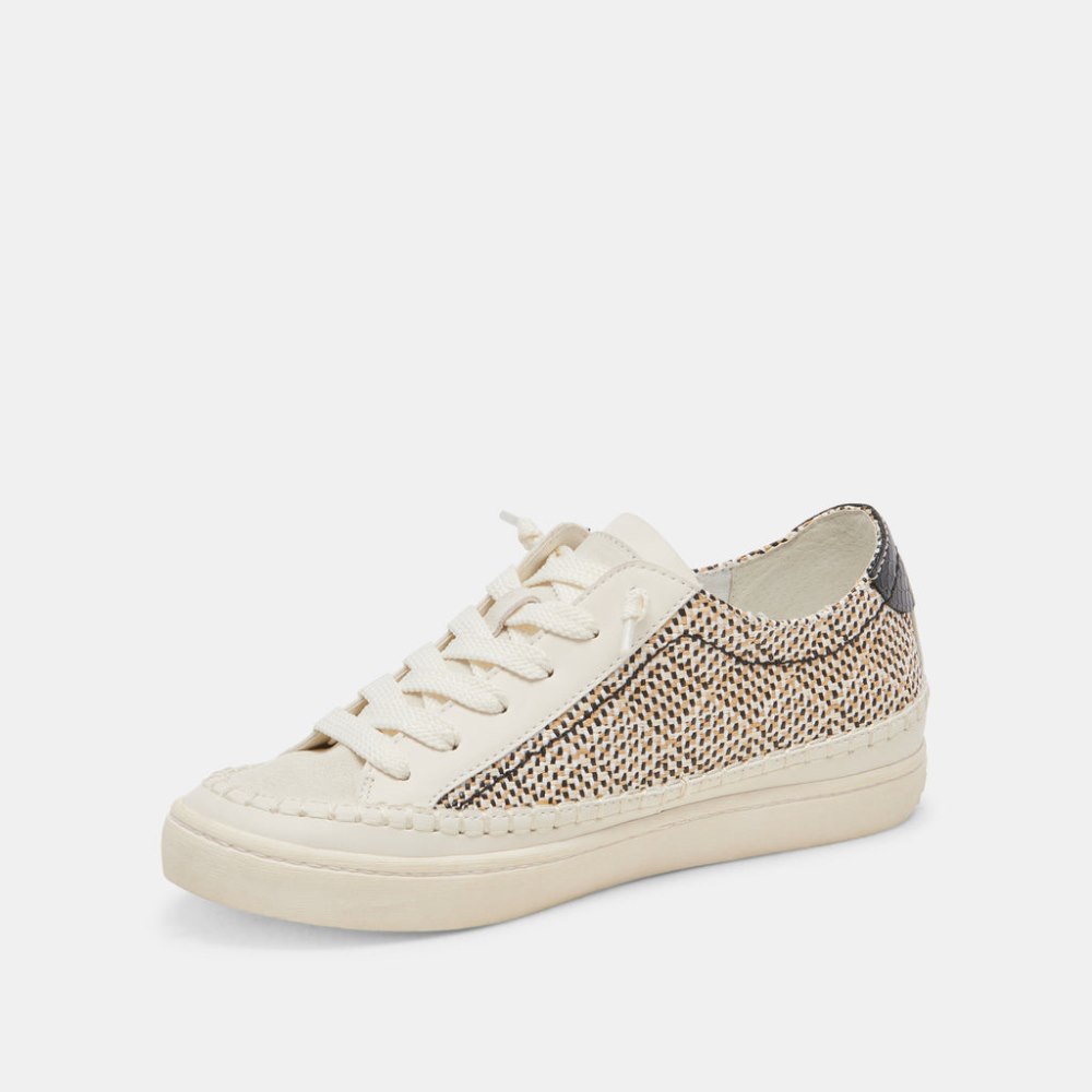 Dolce Vita Zolen Sneakers Black Natural Raffia