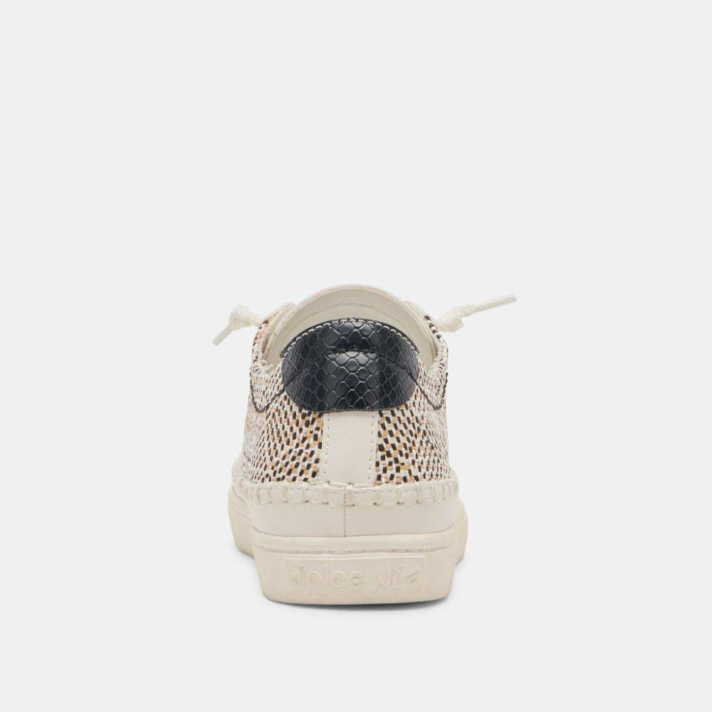 Dolce Vita Zolen Sneakers Black Natural Raffia