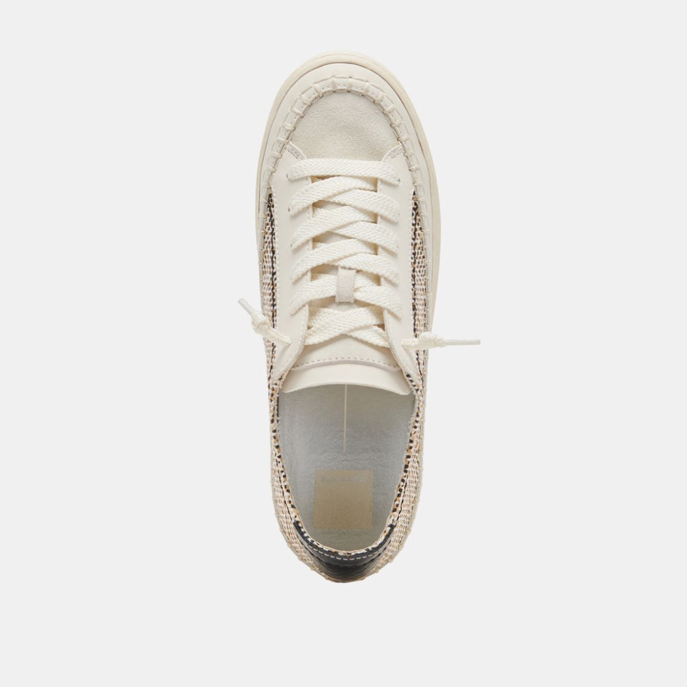 Dolce Vita Zolen Sneakers Black Natural Raffia