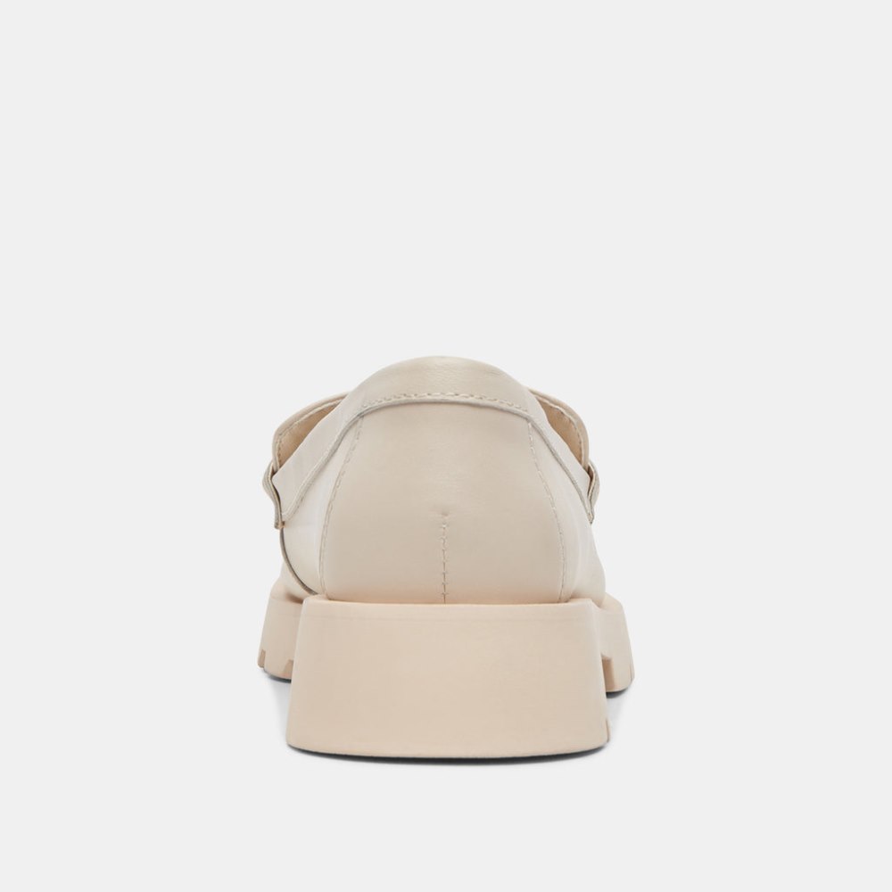 Dolce Vita Erna Wide Flats Ivory Leather