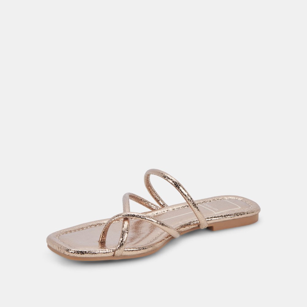 Dolce Vita Leanna Sandals Dark Gold Crackled Stella