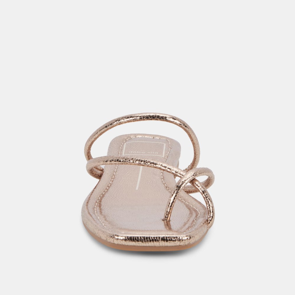 Dolce Vita Leanna Sandals Dark Gold Crackled Stella