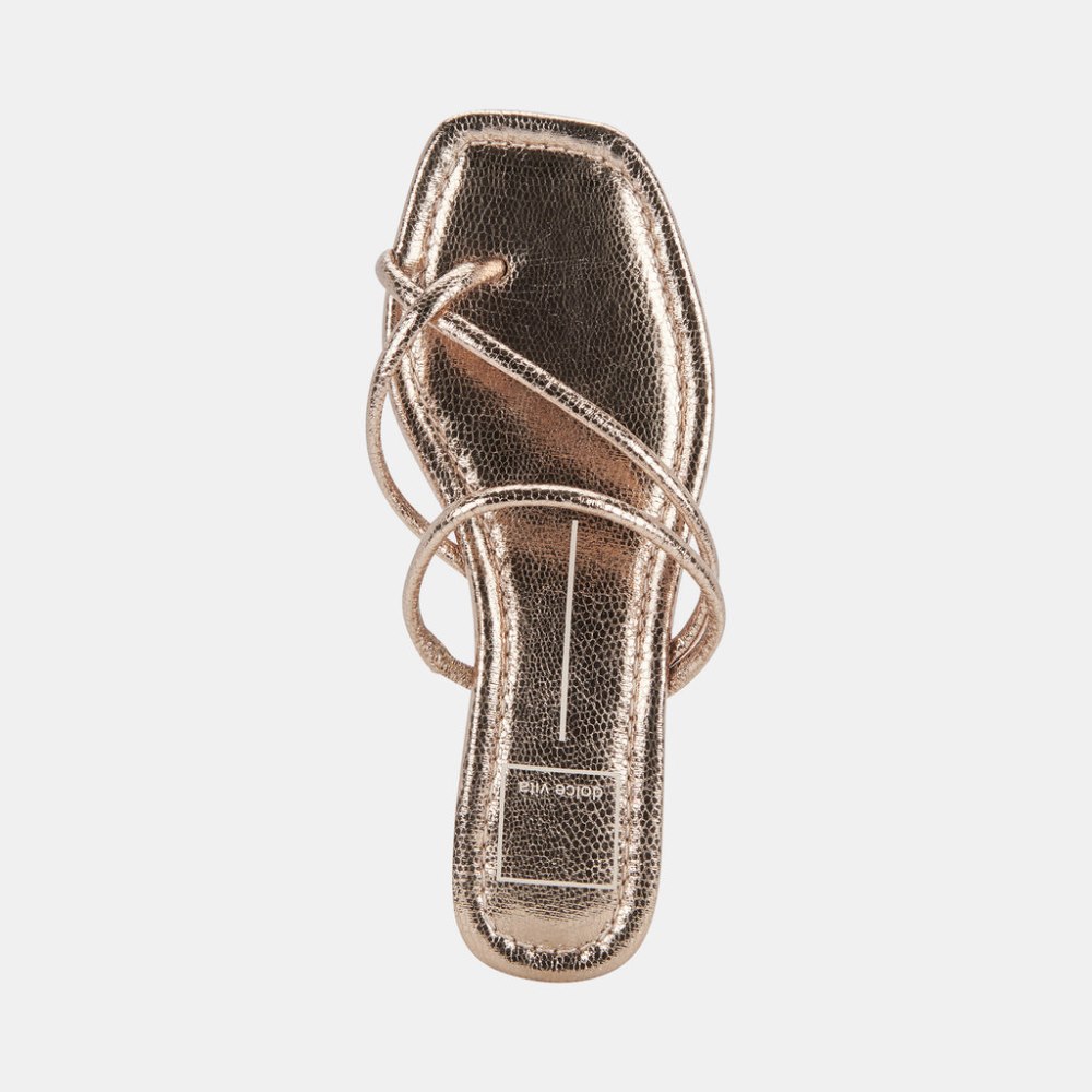 Dolce Vita Leanna Sandals Dark Gold Crackled Stella