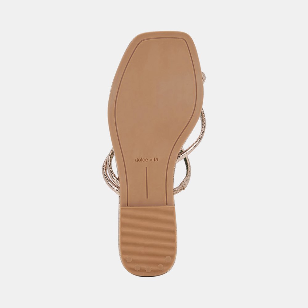Dolce Vita Leanna Sandals Dark Gold Crackled Stella