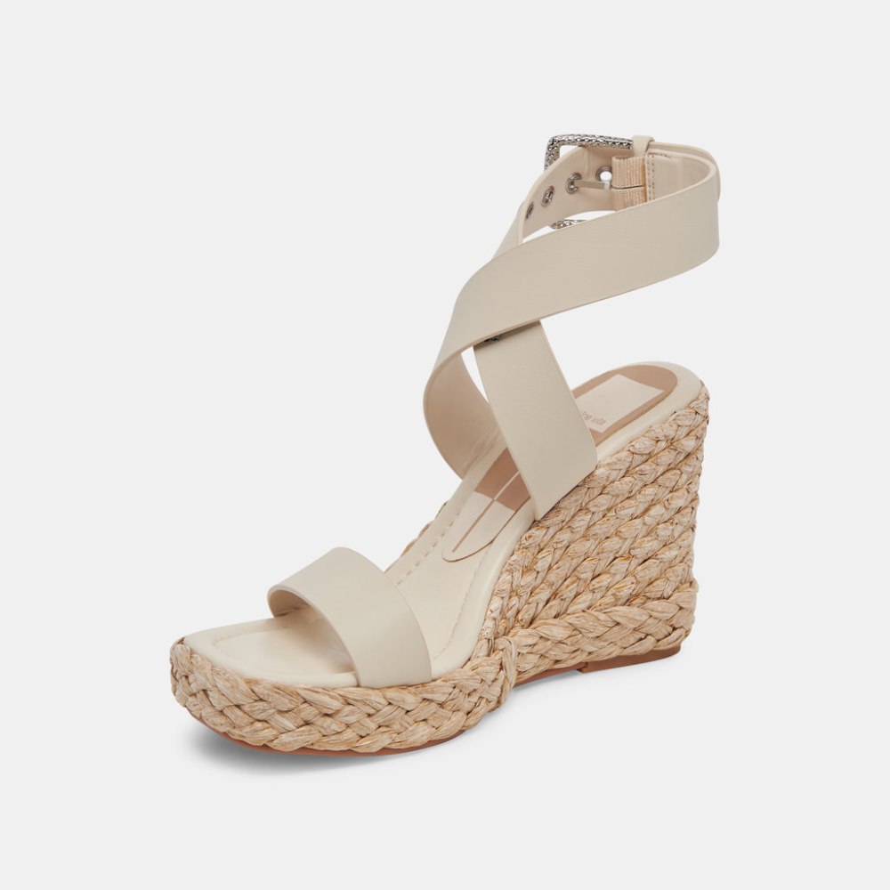 Dolce Vita Aldona Wedges Ivory Leather