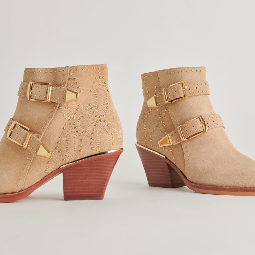 Dolce Vita Ronnie Booties Camel Suede
