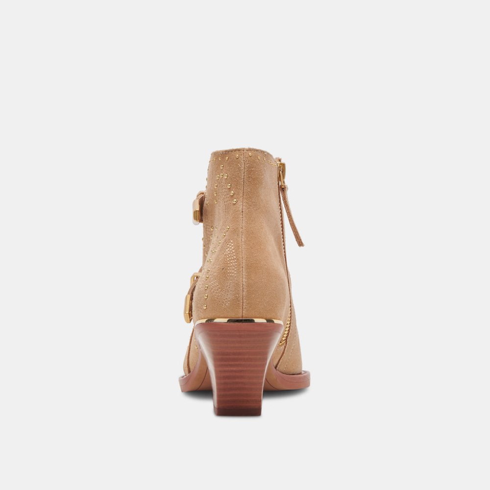 Dolce Vita Ronnie Booties Camel Suede