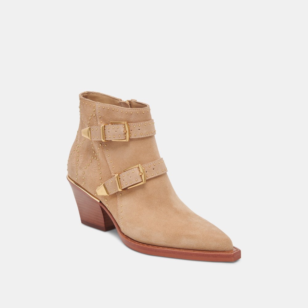 Dolce Vita Ronnie Booties Camel Suede