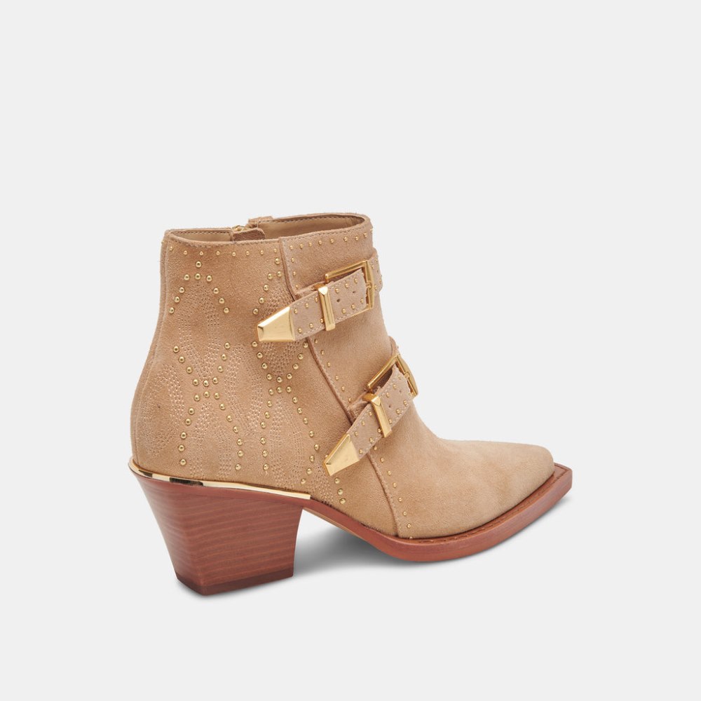 Dolce Vita Ronnie Booties Camel Suede