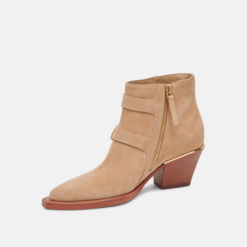 Dolce Vita Ronnie Booties Camel Suede