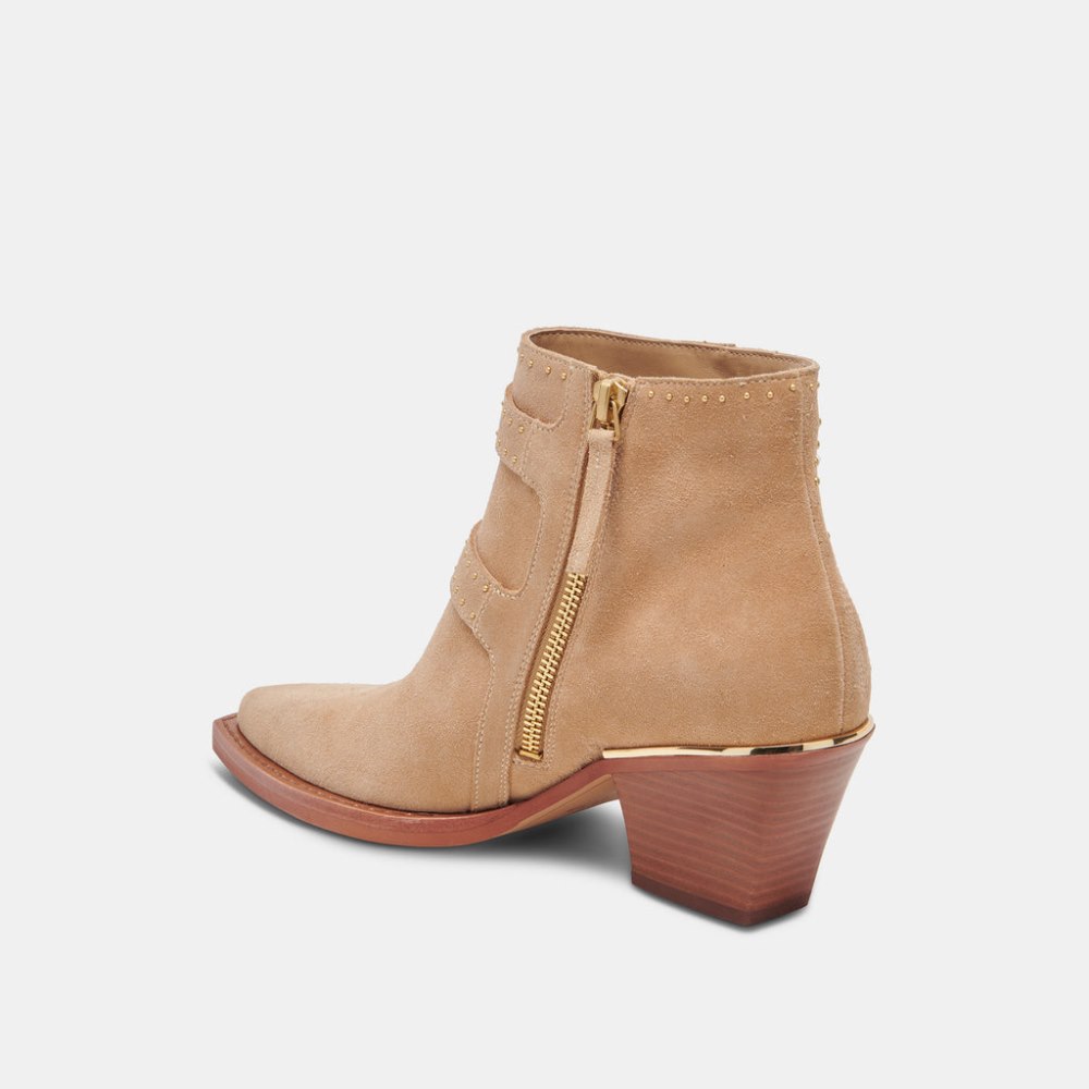 Dolce Vita Ronnie Booties Camel Suede