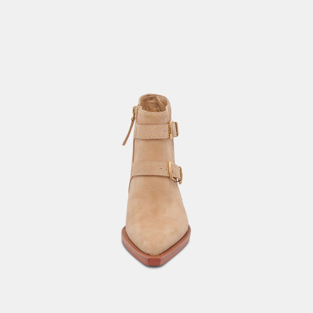 Dolce Vita Ronnie Booties Camel Suede