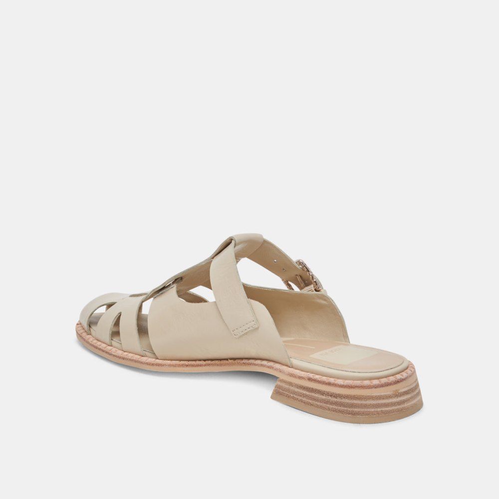 Dolce Vita Hippie Flats Sand Crinkle Patent