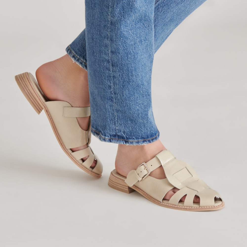 Dolce Vita Hippie Flats Sand Crinkle Patent