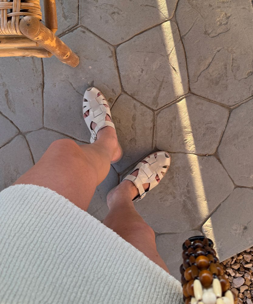 Dolce Vita Hippie Flats Sand Crinkle Patent