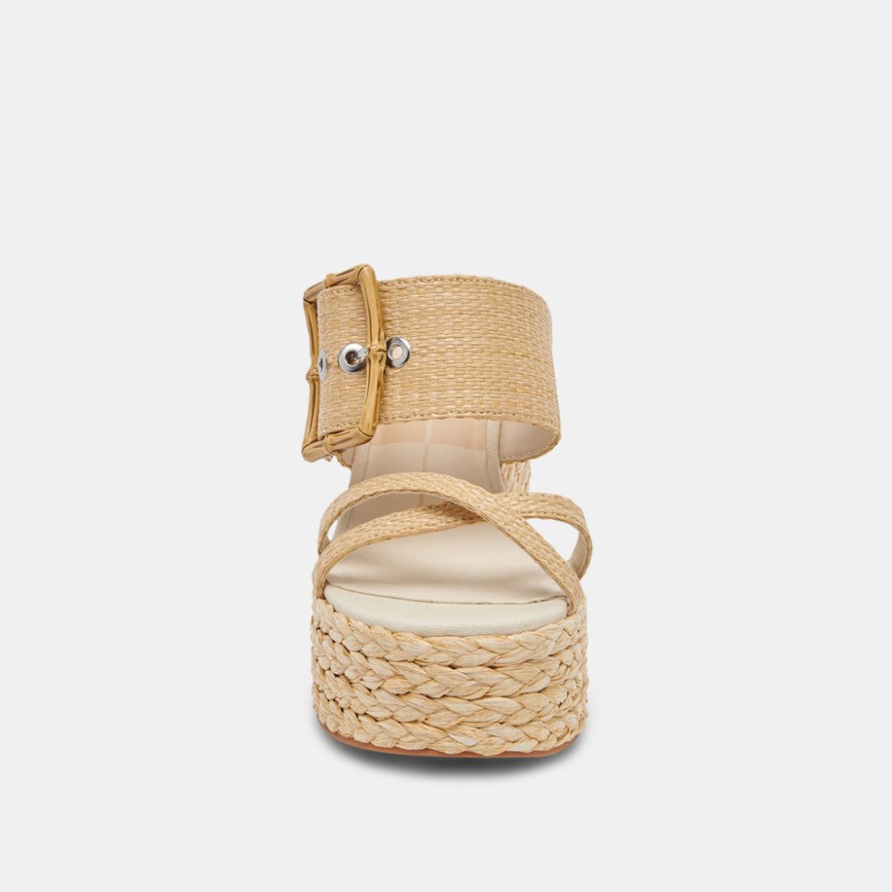 Dolce Vita Edwina Heels Lt Natural Raffia