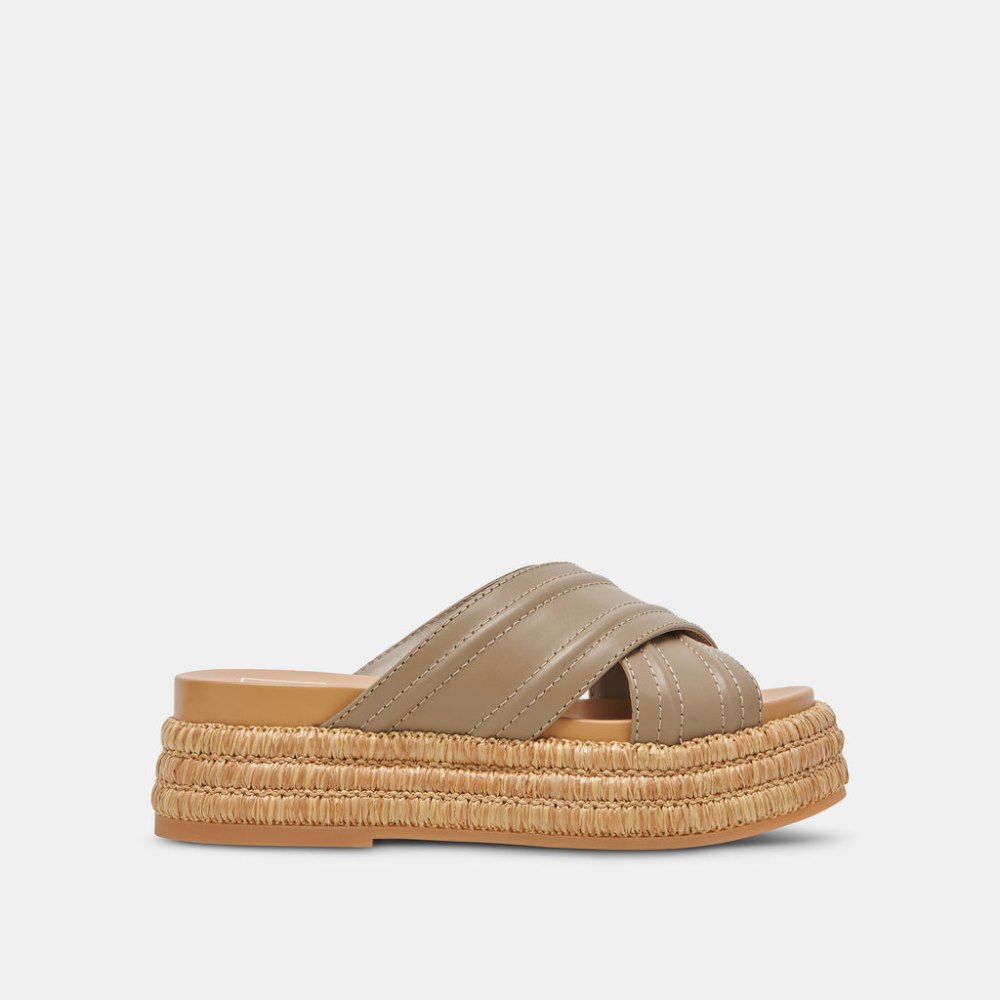 Dolce Vita Weslee Sandals Olive Leather