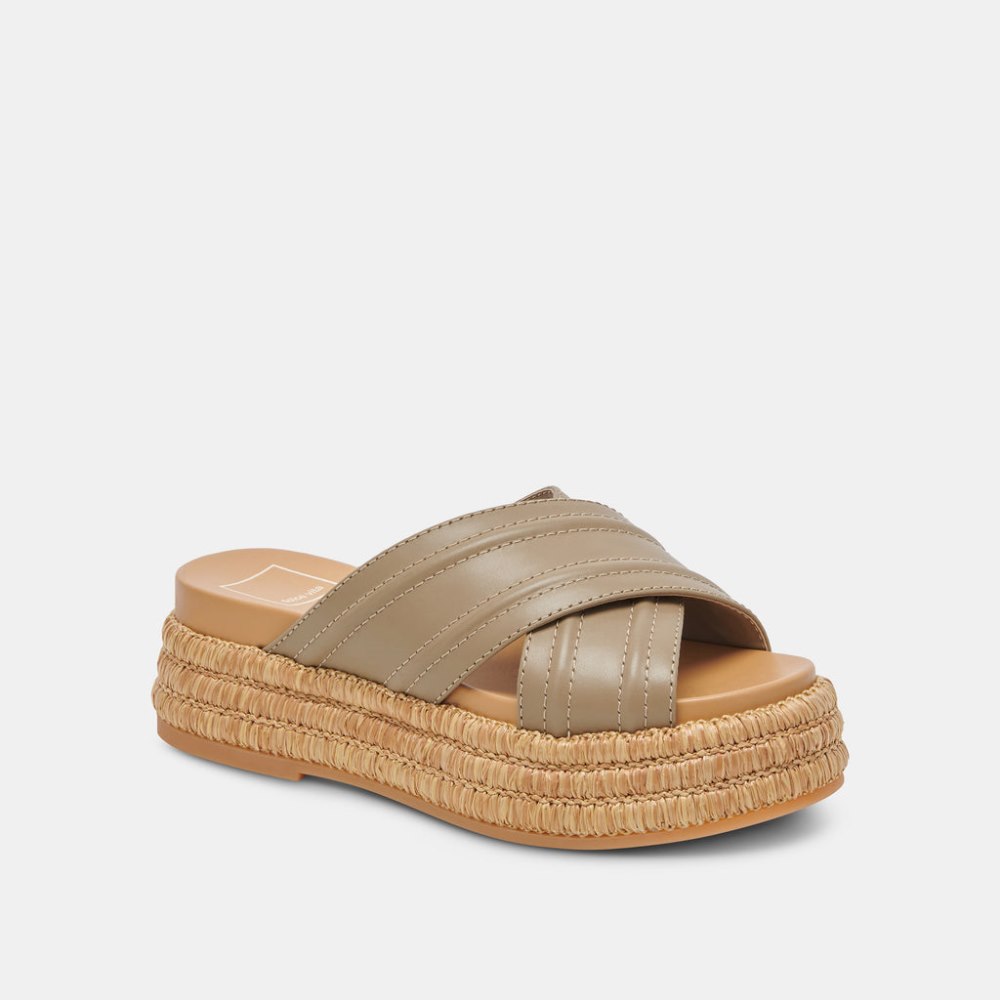 Dolce Vita Weslee Sandals Olive Leather