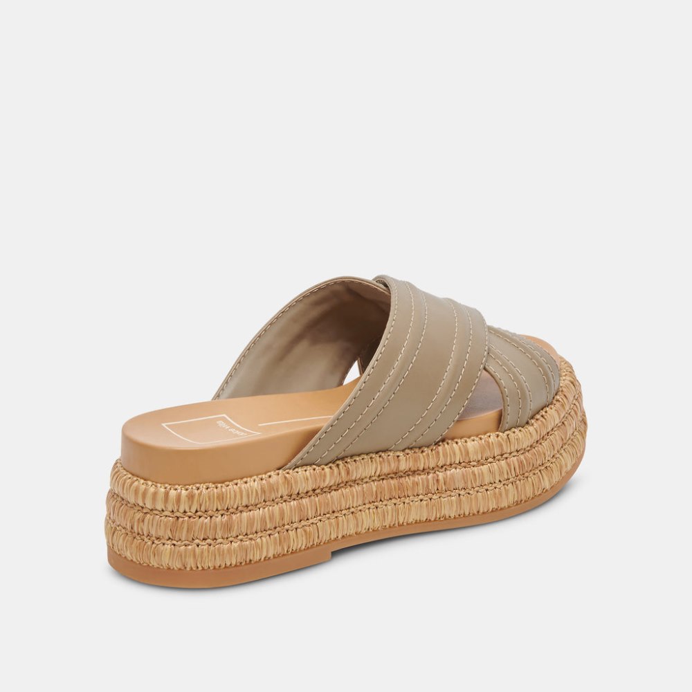 Dolce Vita Weslee Sandals Olive Leather