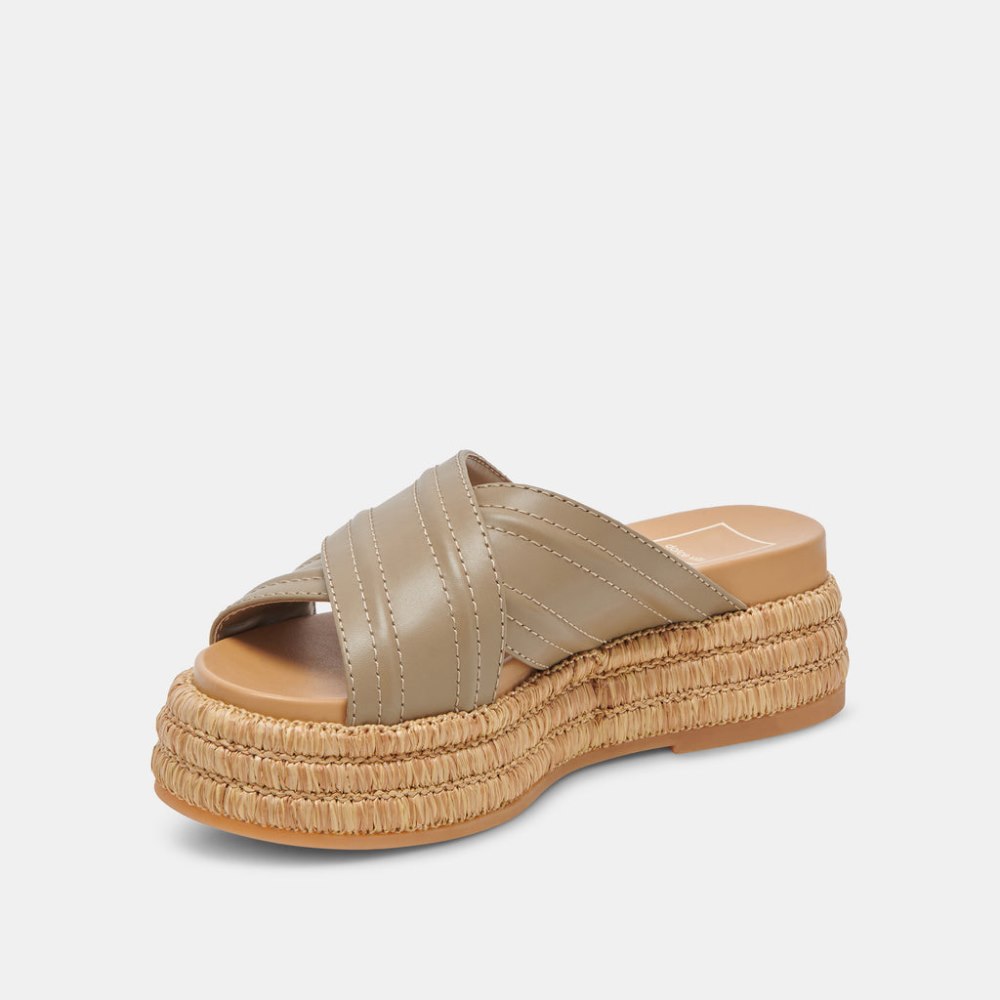 Dolce Vita Weslee Sandals Olive Leather