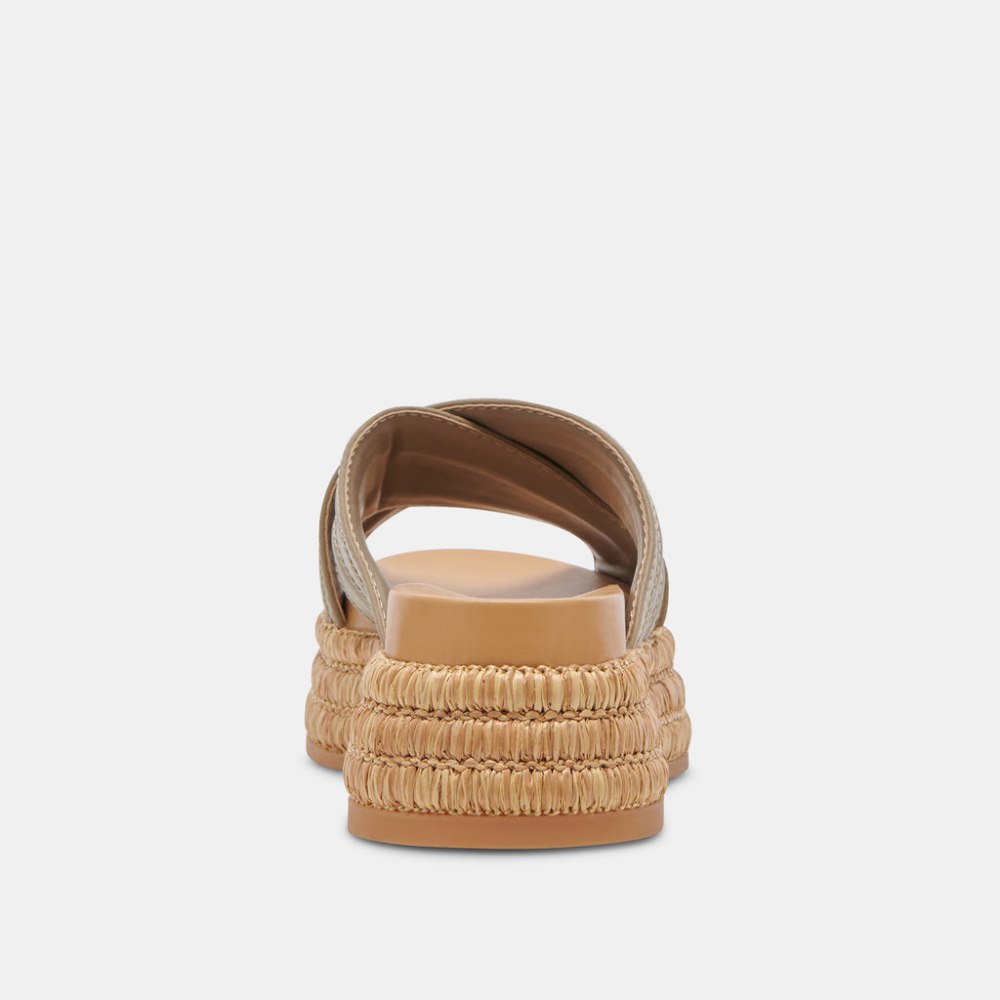 Dolce Vita Weslee Sandals Olive Leather