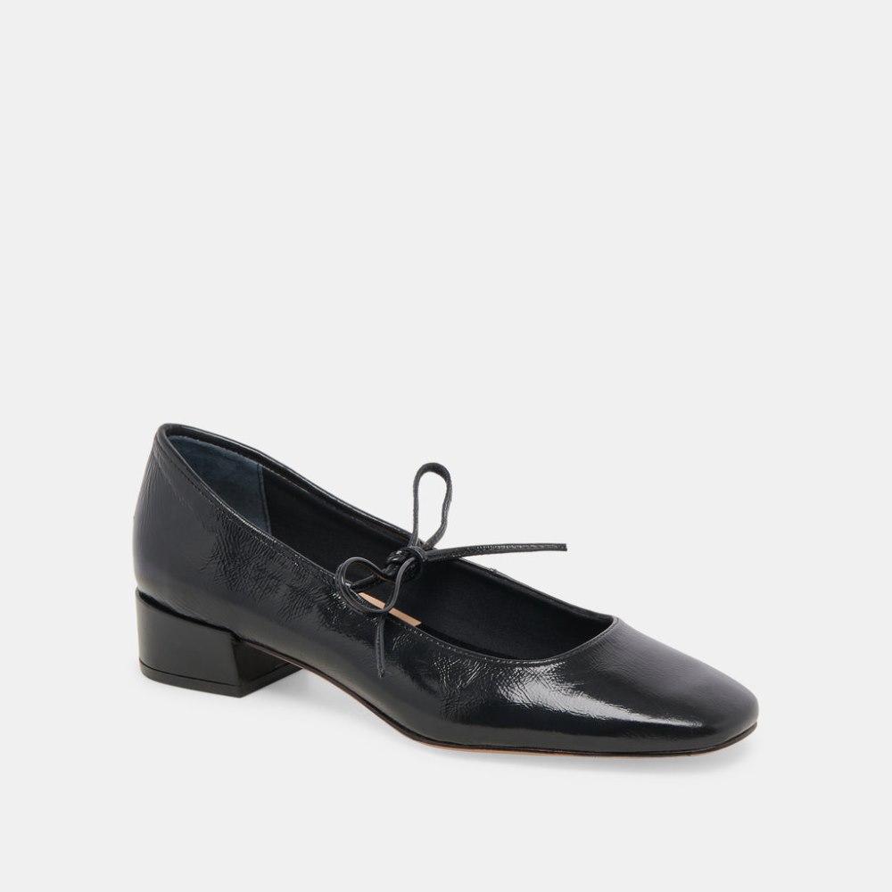 Dolce Vita Ardien Heels Midnight Crinkle Patent