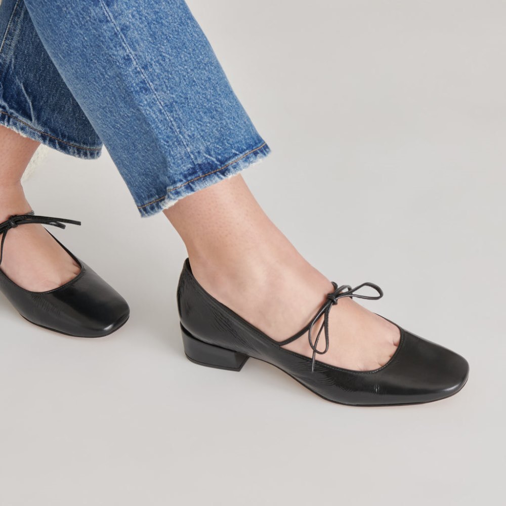 Dolce Vita Ardien Heels Midnight Crinkle Patent