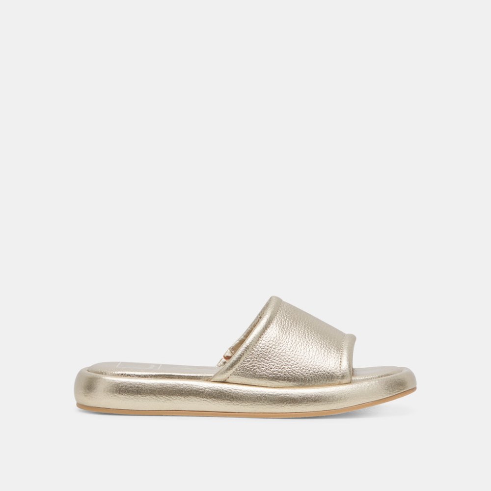 Dolce Vita Aisha Sandals Gold Metallic Leather
