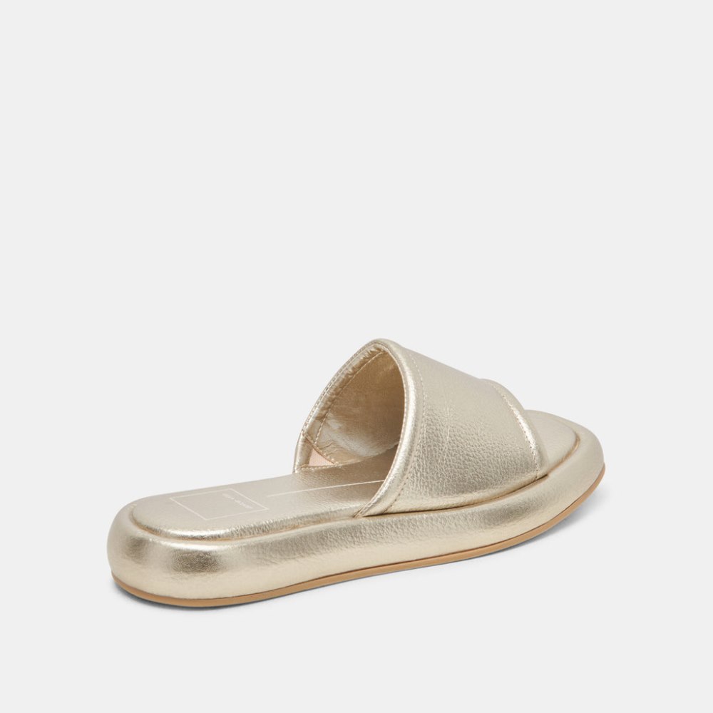 Dolce Vita Aisha Sandals Gold Metallic Leather