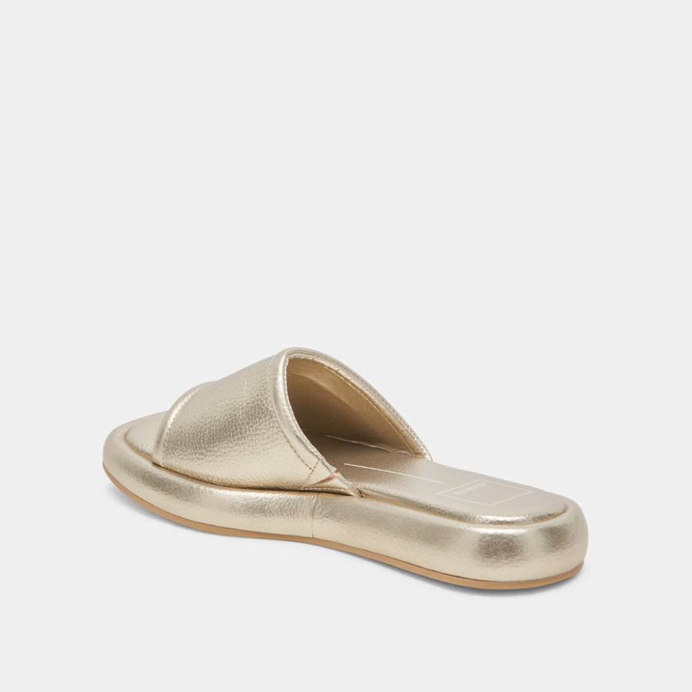 Dolce Vita Aisha Sandals Gold Metallic Leather