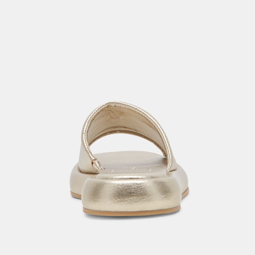 Dolce Vita Aisha Sandals Gold Metallic Leather