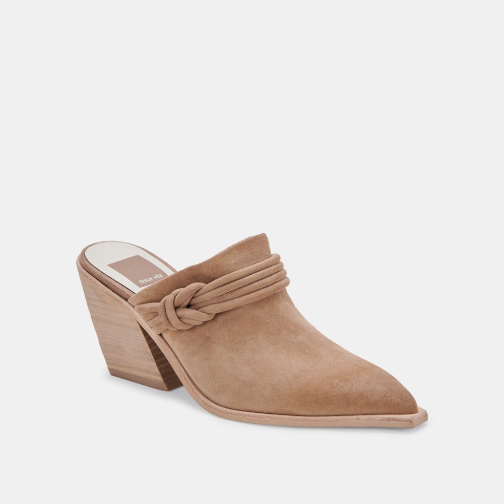 Dolce Vita Sita Mules Mushroom Suede