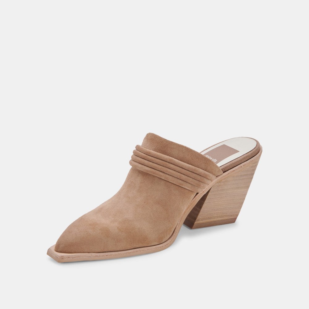 Dolce Vita Sita Mules Mushroom Suede