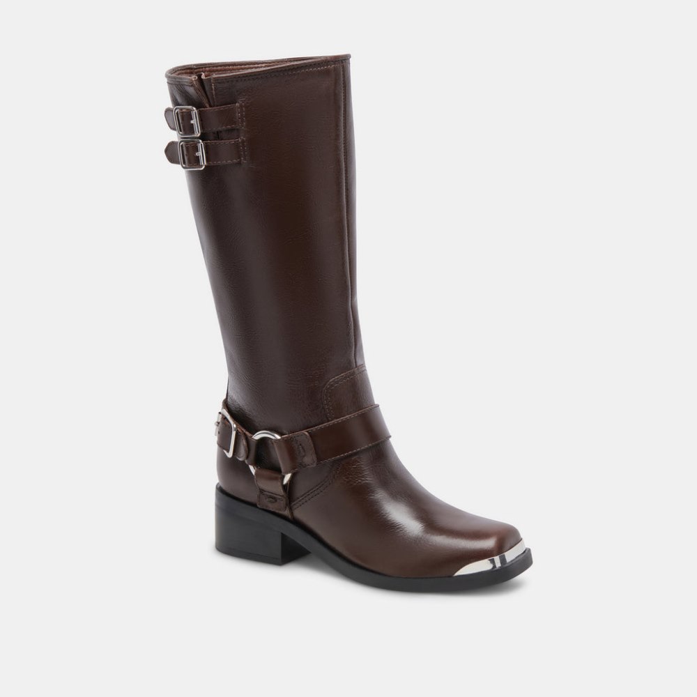Dolce Vita Evi Boots Dk Brown Leather