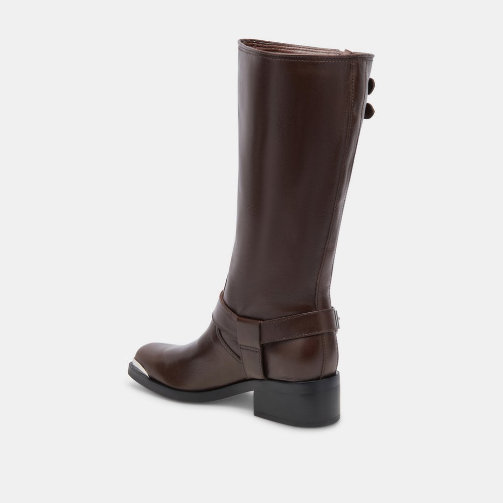 Dolce Vita Evi Boots Dk Brown Leather