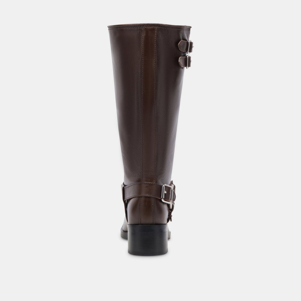 Dolce Vita Evi Boots Dk Brown Leather