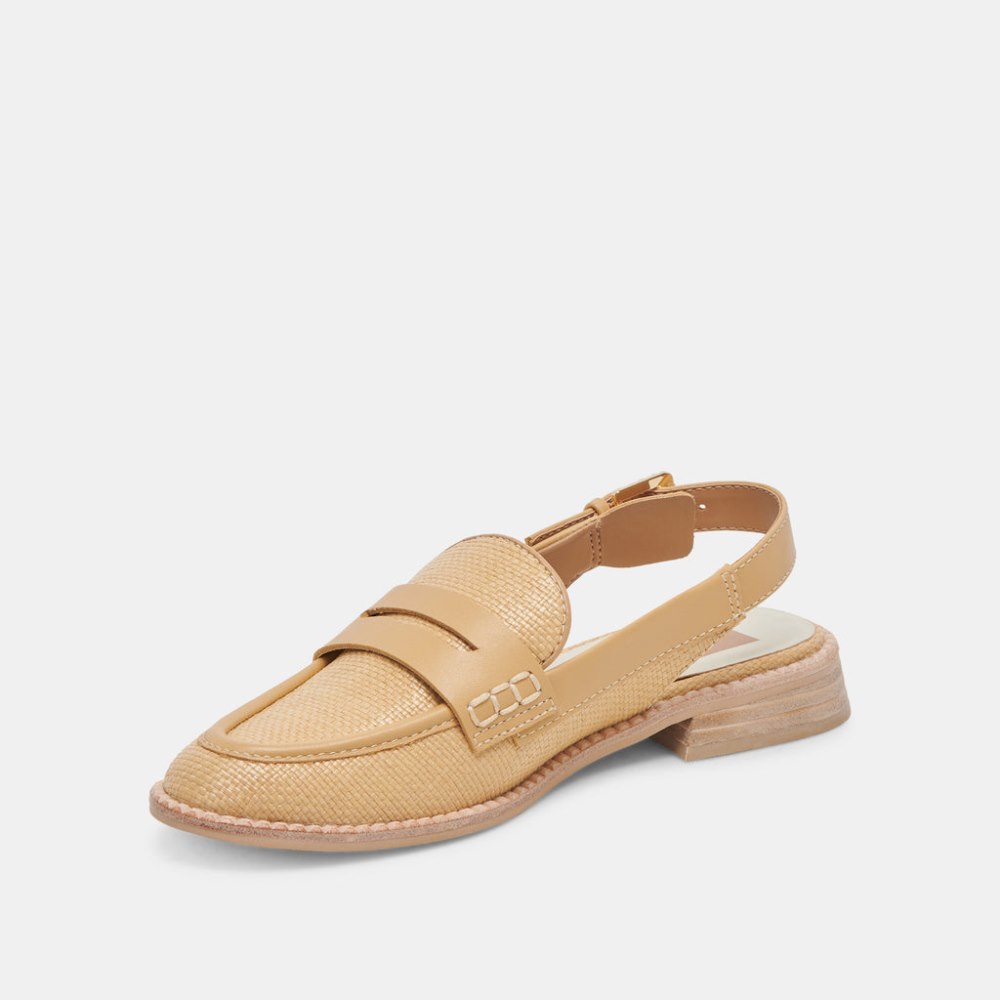 Dolce Vita Hardi Loafers Lt Natural Raffia